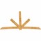 Ekena Millwork Alberta Rough Sawn Timber Gable Bracket, Western Red Cedar, 108"W x 72"H x 2"D x 6"F, 16/12 Pitch GBW108X72X0206ALB00RWR - alternate 5